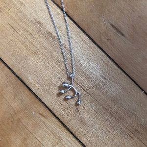 Stick figure necklace